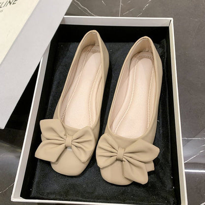 Damen Ballerinas Elegante Schleifen Schnürsenkel Schuhe Frauen