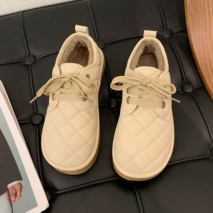 Damen Sneaker Gefüttert Komfortabel Steppmuster Schuhe
