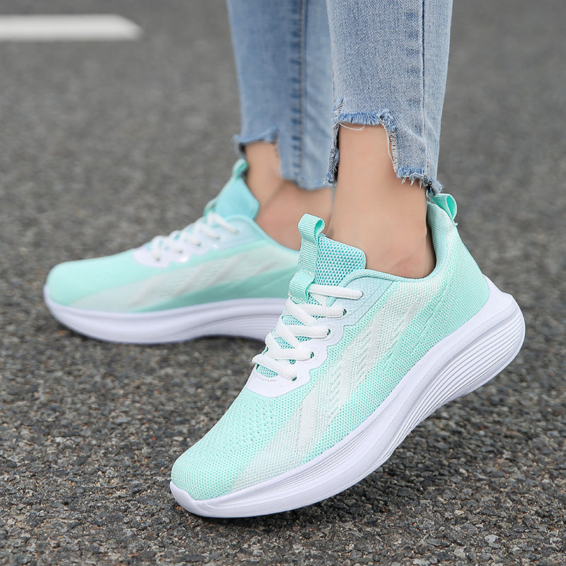 Damen Sneaker Sportlich Atmungsaktiv Freizeitschuhe