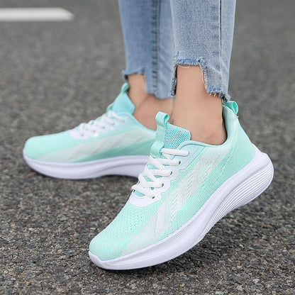 Damen Sneaker Sportlich Atmungsaktiv Freizeitschuhe
