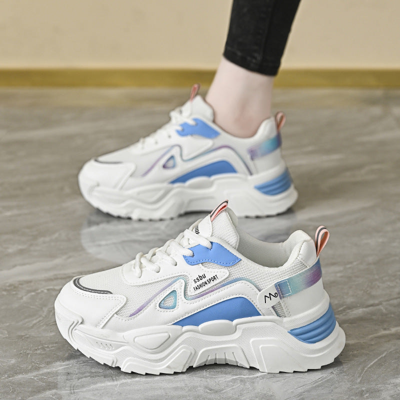 Damen Sneaker Sportlich Chunky Atmungsaktiv Stabile Sohle - BerlinGlamour