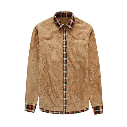 Herren Flanellhemd Kuschelig Fleece Innenfutter Praktisch