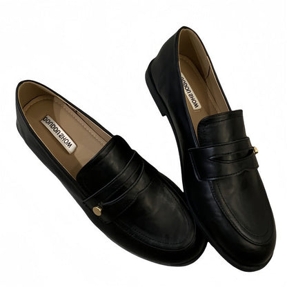 Damen Mokassins Lederschuhe Elegante Schuhe Frauen