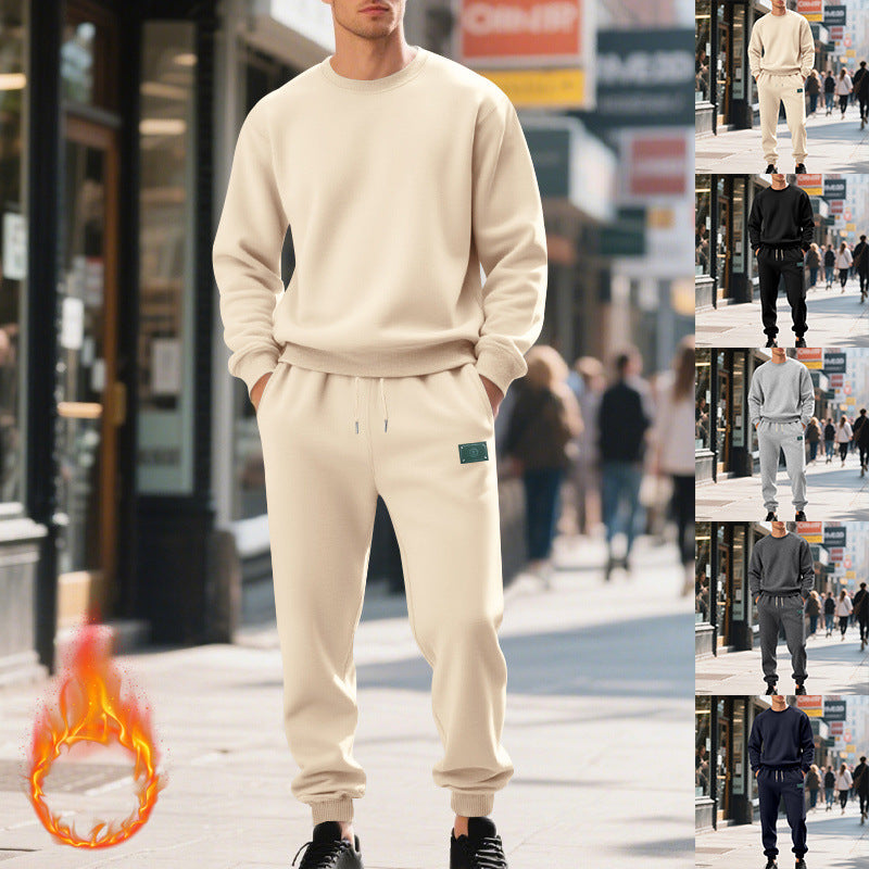 Herren Sweatanzug Bequem Mit Taschen Und Kordelzug