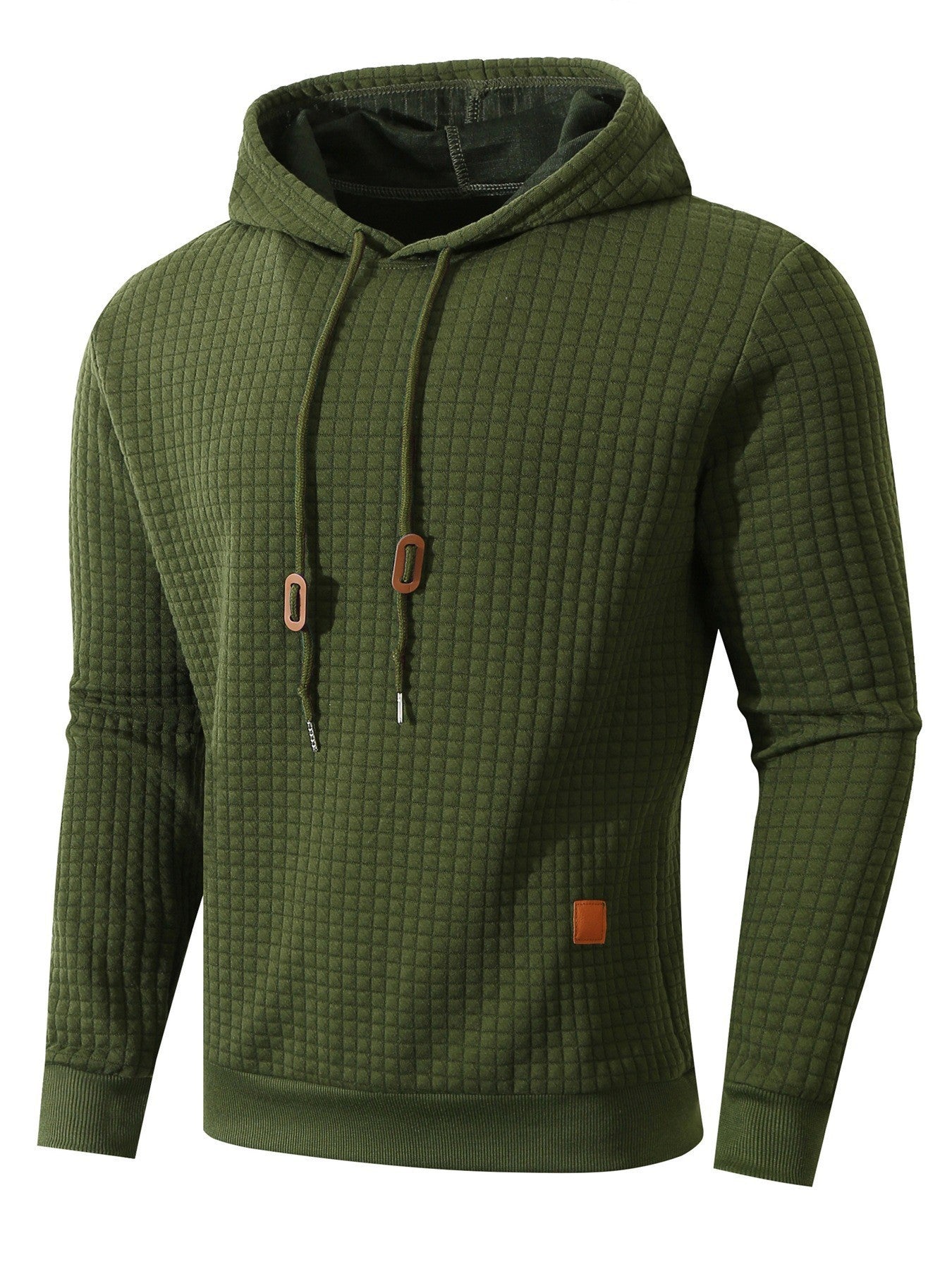 Herren Kapuzenpullover Bequem Strukturiert Mit Kordelzug