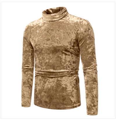 Herren Rollkragenpullover Luxus Samt Stil Berlin
