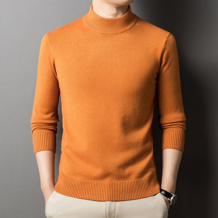 Herren Pullover Eleganter Rollkragen Schwarzer Style - BerlinGlamour