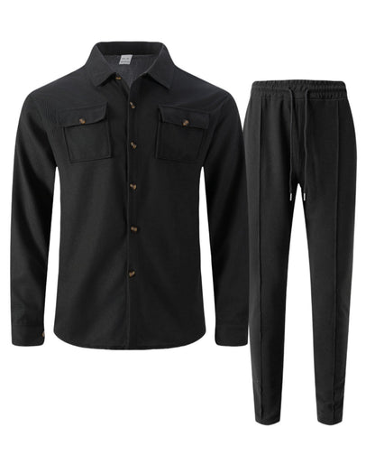 Herren Freizeit-Set atmungsaktiv mit Taschen Sportlich Modern