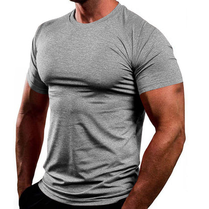 Herren T-Shirt Sportlich atmungsaktiv Baumwolle Basic