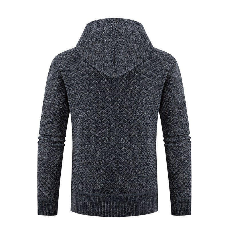 Herren Steppjacke Warm Kapuzenjacke Reißverschluss