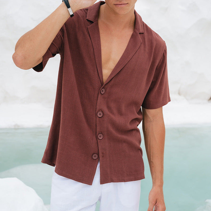 Herren Kurzarmhemd Modern Slimfit