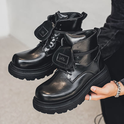Damen Stiefel Schnürstiefel Robust Winterlich Stylisch - BerlinGlamour
