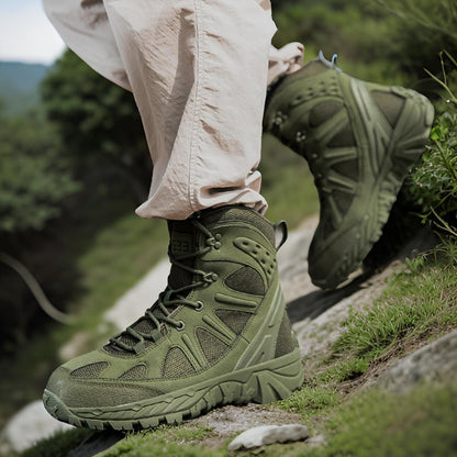 Wanderschuhe Herren Hoch Knöchelschutz Rutschfest Waterproof - BerlinGlamour