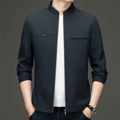Herren Übergangsjacke Sportlich Elegant Stehkragen