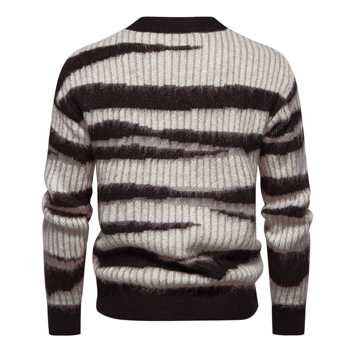 Herren Strickpullover Modern mit Streifenmuster