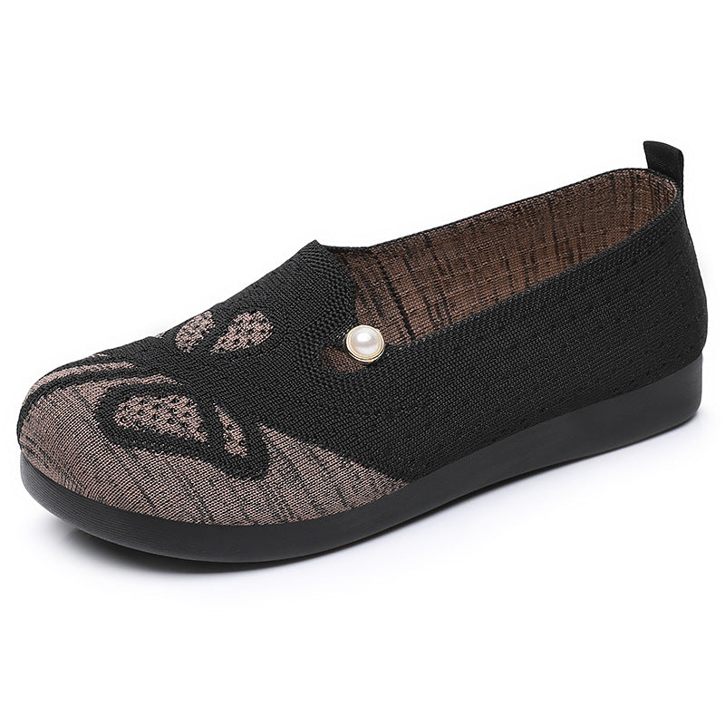 Damen Slipper Bequem mit Lochdesign Freizeit Schuhe