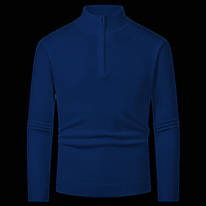Herren Pullover Reißverschluss Kragen Warm Modern