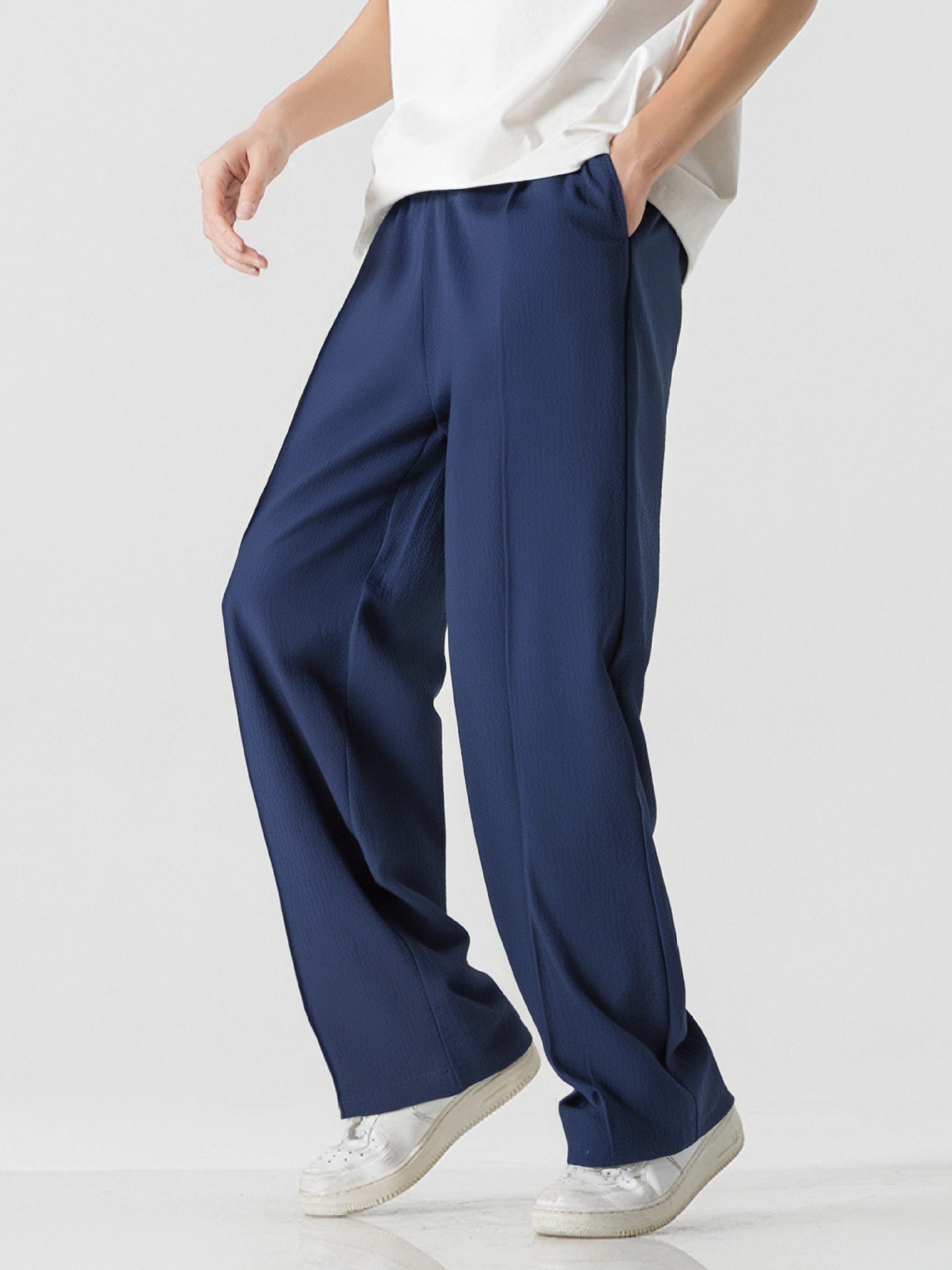Herren Freizeithose Atmungsaktiv Bequem Elegant