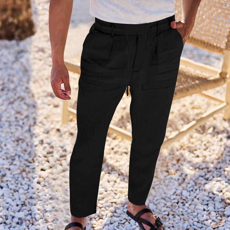 Bequeme Herrenhosen mit verstellbarem Bund Komfort Hose