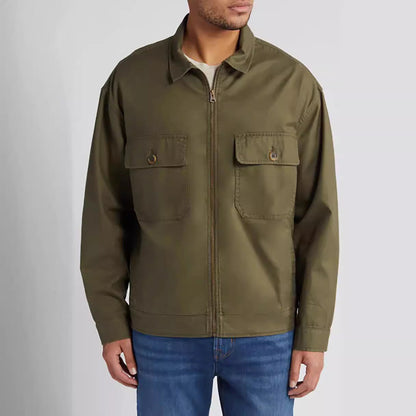 Herren-Utility-Jacke Modern Praktisch Mit Vielen Taschen