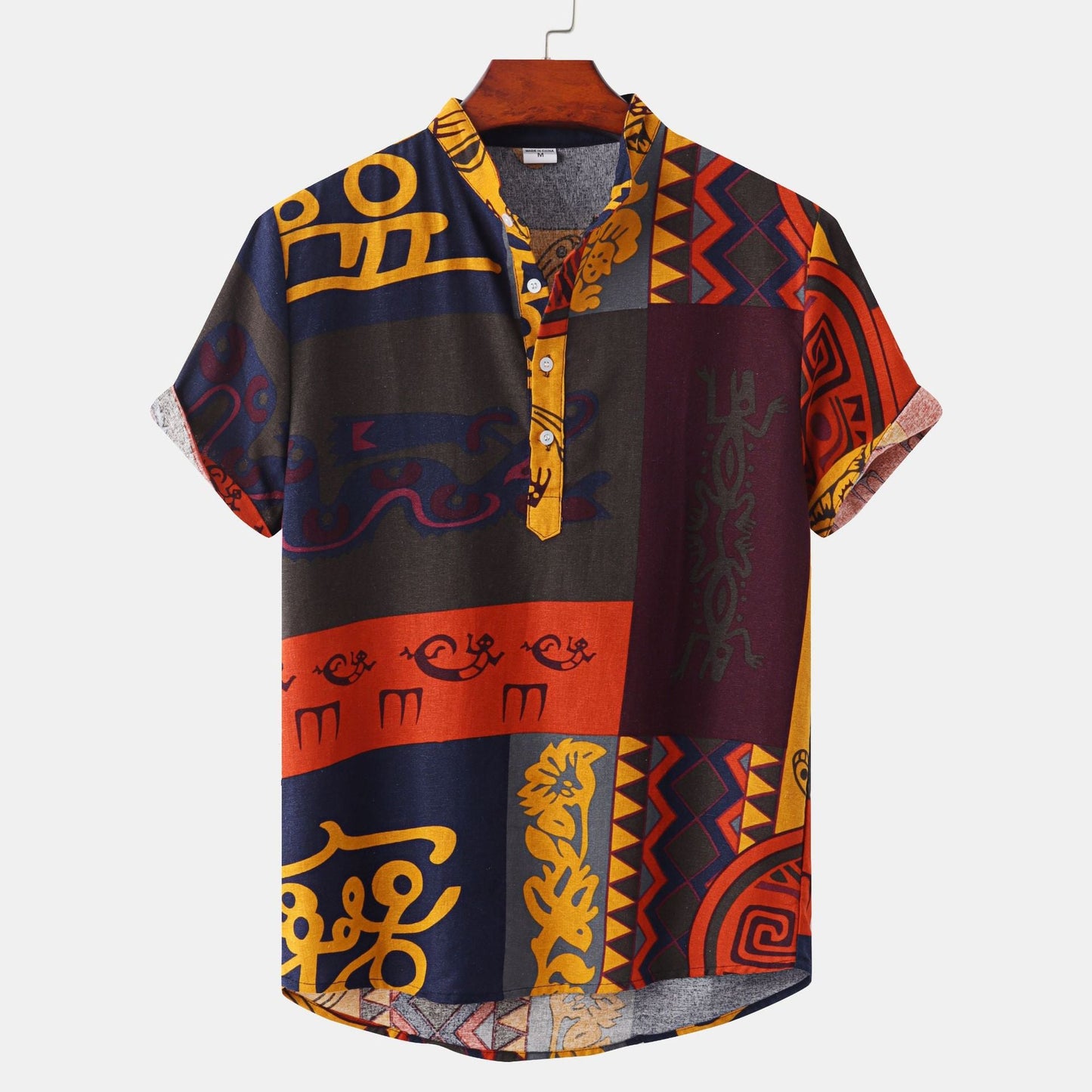 Herren Kurzarmhemd Retro Style Berlin