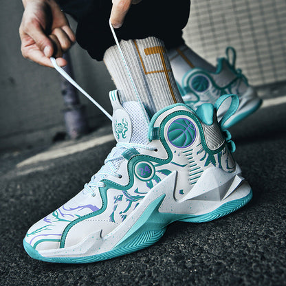 Damen Basketball-Sneaker atmungsaktiv Leichtlaufend Sport