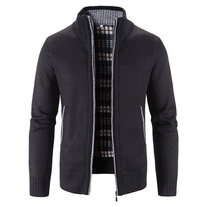 Herren Strickjacke Warm Isoliert Winterjacke Modern