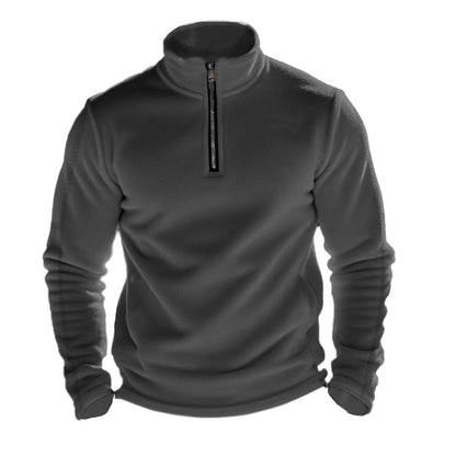 Herren Fleece-Pullover Funktionell Halbzipp Reißverschluss