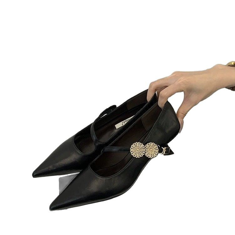 Damen Sling Pumps Hochhackig Leder Schuhe Elegant