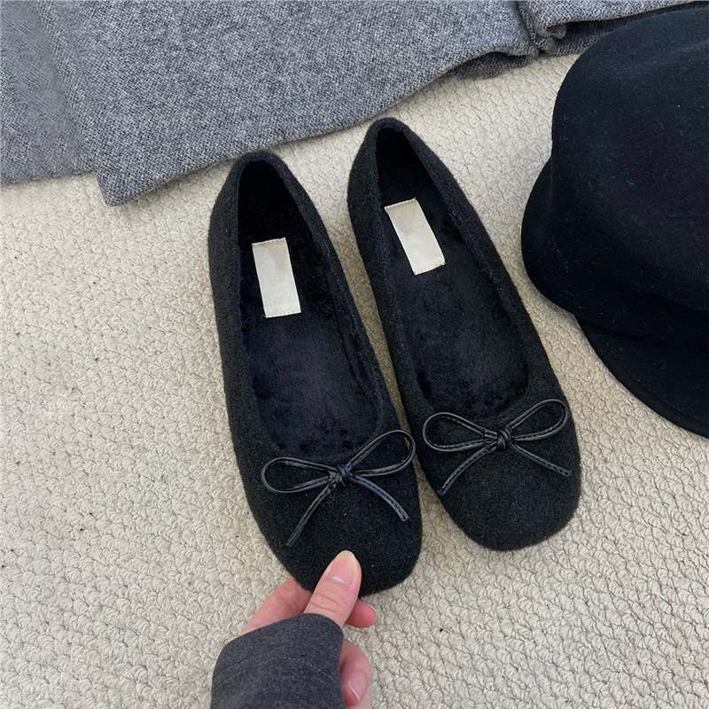 Damen Ballerinas Elegante Schleifendetail Komfort