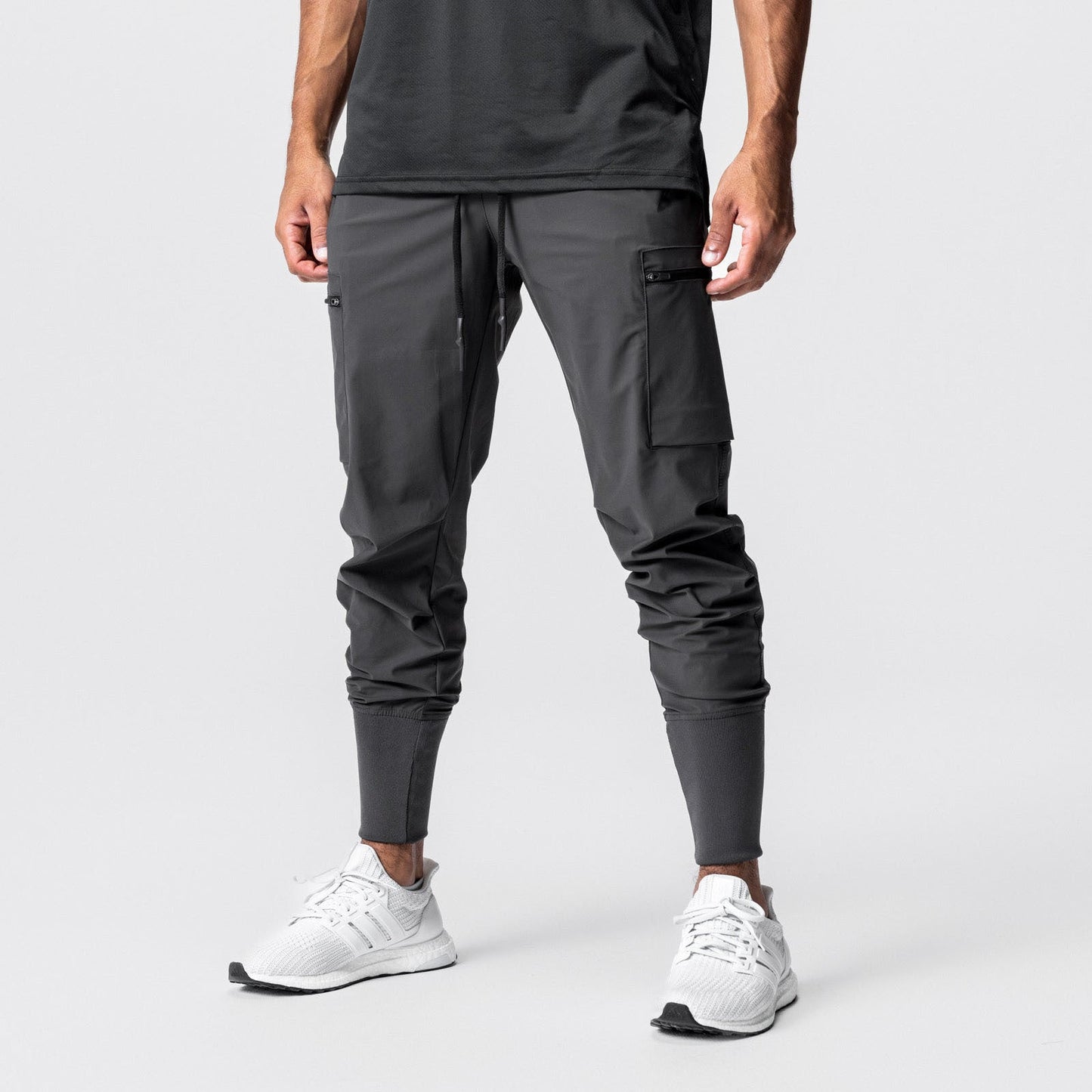 Herren Sporthose Mit Reißverschlusstaschen Elastisch