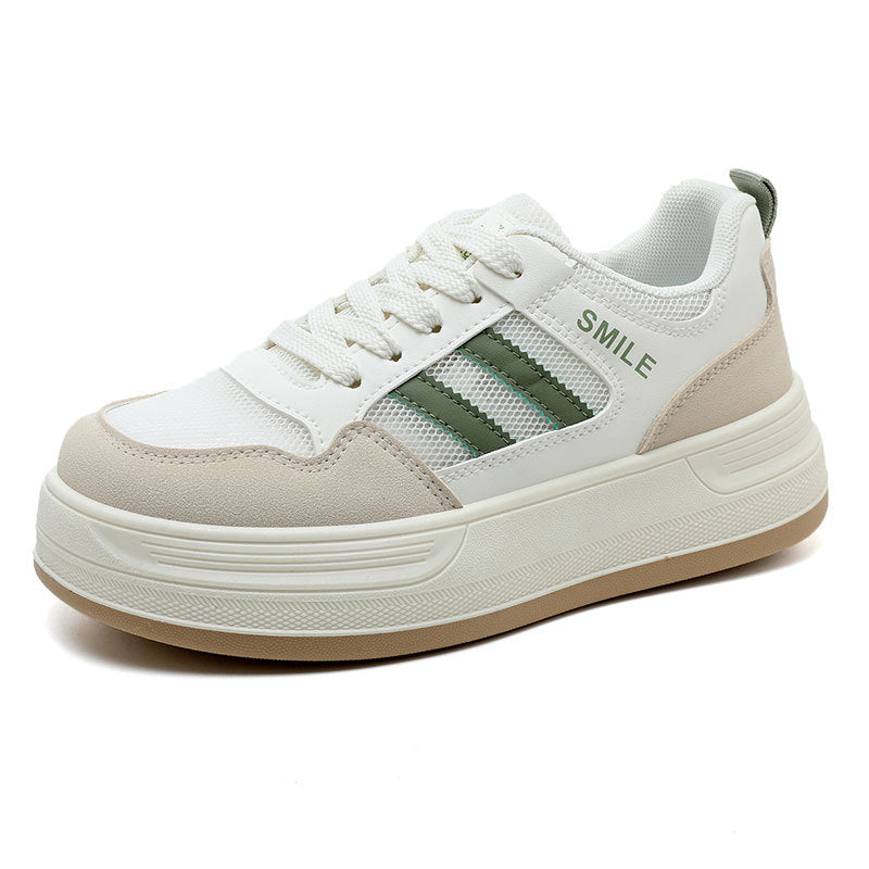 Damen Plateausneaker Atmungsaktiv Mesh Trendy