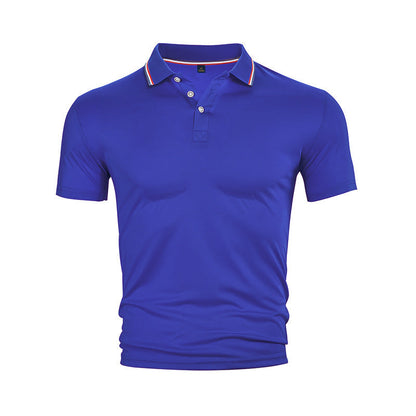 Herren Poloshirt Klassisch mit Kontrastkragen Modern