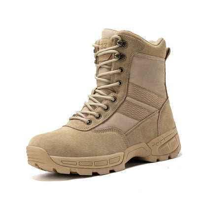 Herren Stiefel Rutschfest Atmungsaktiv Outdoor Schwarz