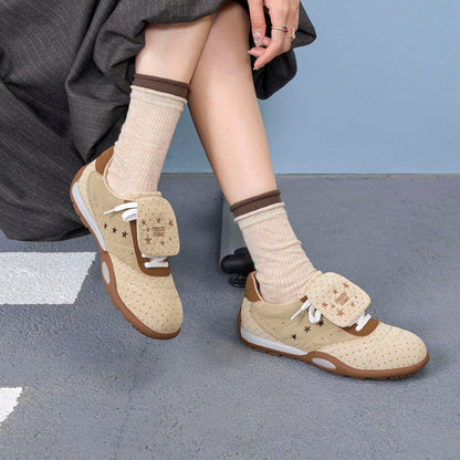 Damen Sneaker Bequem Klettverschluss Atmungsaktiv