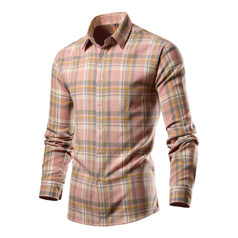 Herren Hemd Karo-Design Modern Baumwolle