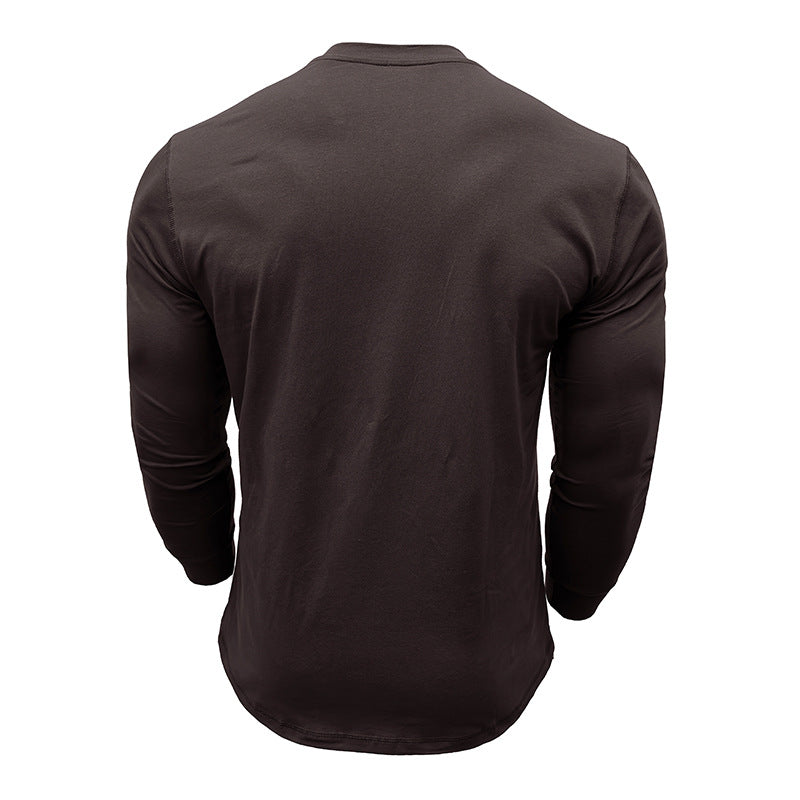 Herren Langarmshirt Atmungsaktiv Modern Sportlich