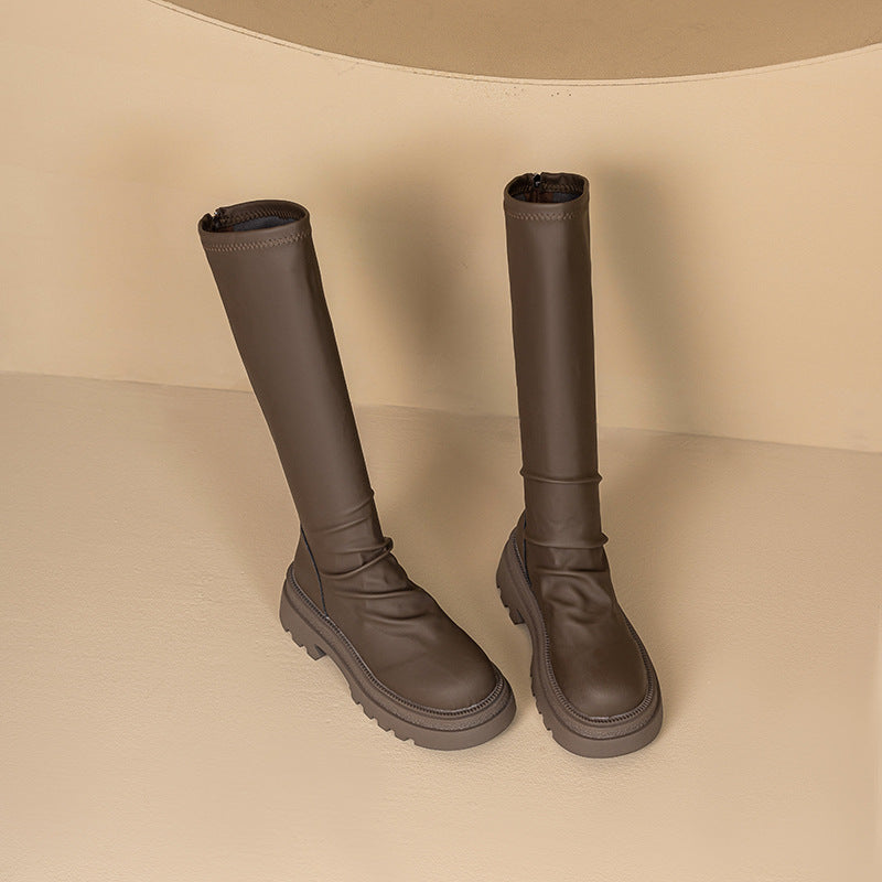 Damen Gummistiefel Rutschfest Elastisch Hoch - BerlinGlamour