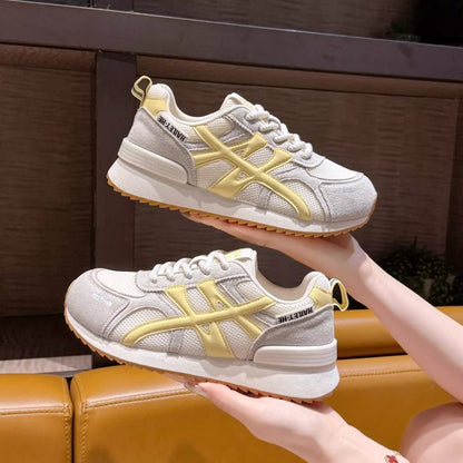 Damen Sneaker Retro Sportlich Atmungsaktiv Mit Dämpfung - BerlinGlamour
