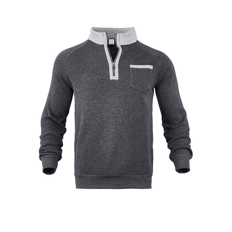 Herren Sweatshirt Feuchtigkeitsregulierend Mit Reißverschluss