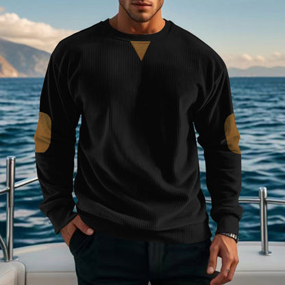 Herren Fleece Pullover Warm Komfortabel Mit Struktur