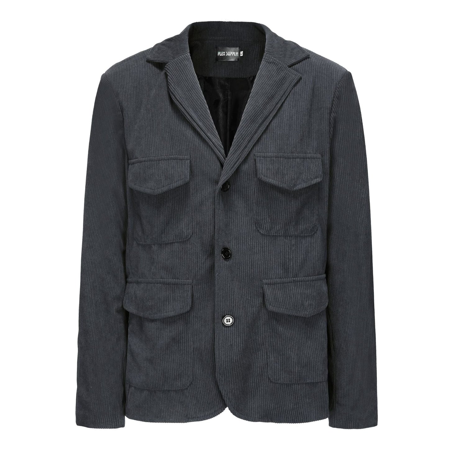 Herren Cordjacke Leicht Mit Taschen Modern Schnitt