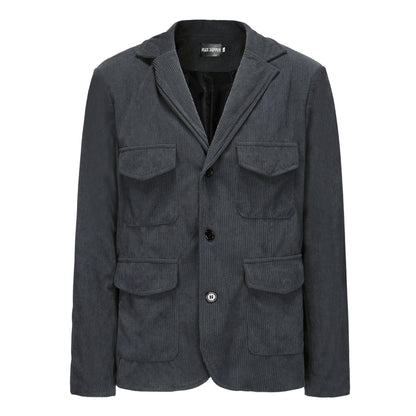 Herren Cordjacke Leicht Mit Taschen Modern Schnitt