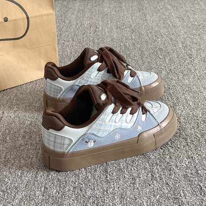 Damen Sneaker Tiermuster Bequem Modisch