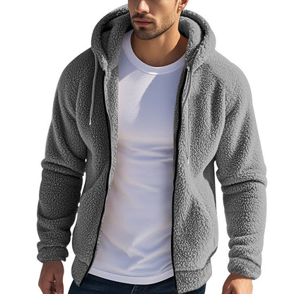 Herren Fleecejacke Großes Modell Übergroßer Schnitt