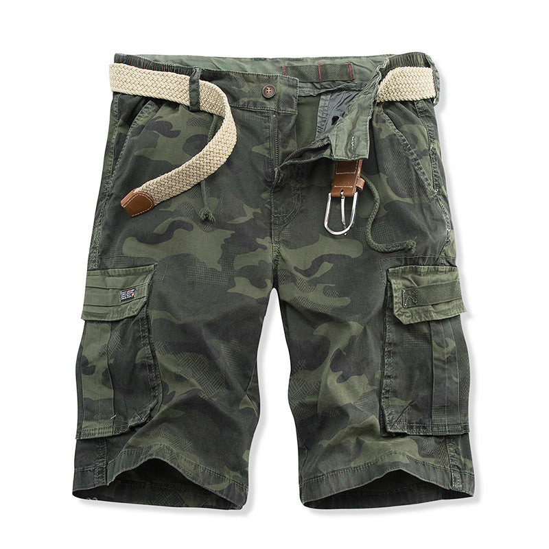 Herren Cargo Shorts Praktisch Vieltaschen Verstellbar