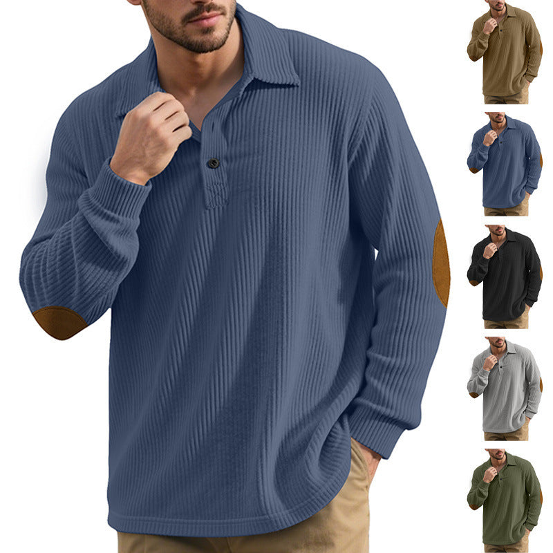 Herren Pullover Klassisch Button Down Modern - BerlinGlamour