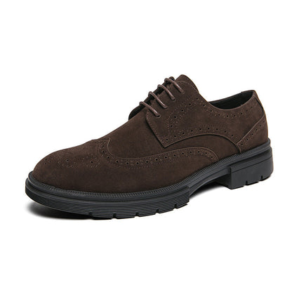 Herren Schnürschuhe Wildleder Elegant Lochmuster Modern