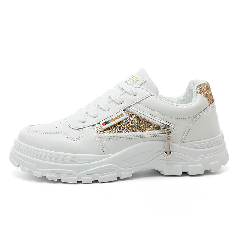 Damen Sneaker Glitzer Chunky Schuhe Robust Fashion