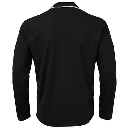 Herren Polo Langarmshirt Modern mit Stilvollem Kragen
